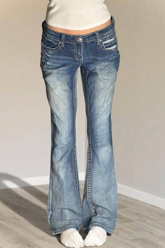 Lågmidjade jeans stl: S