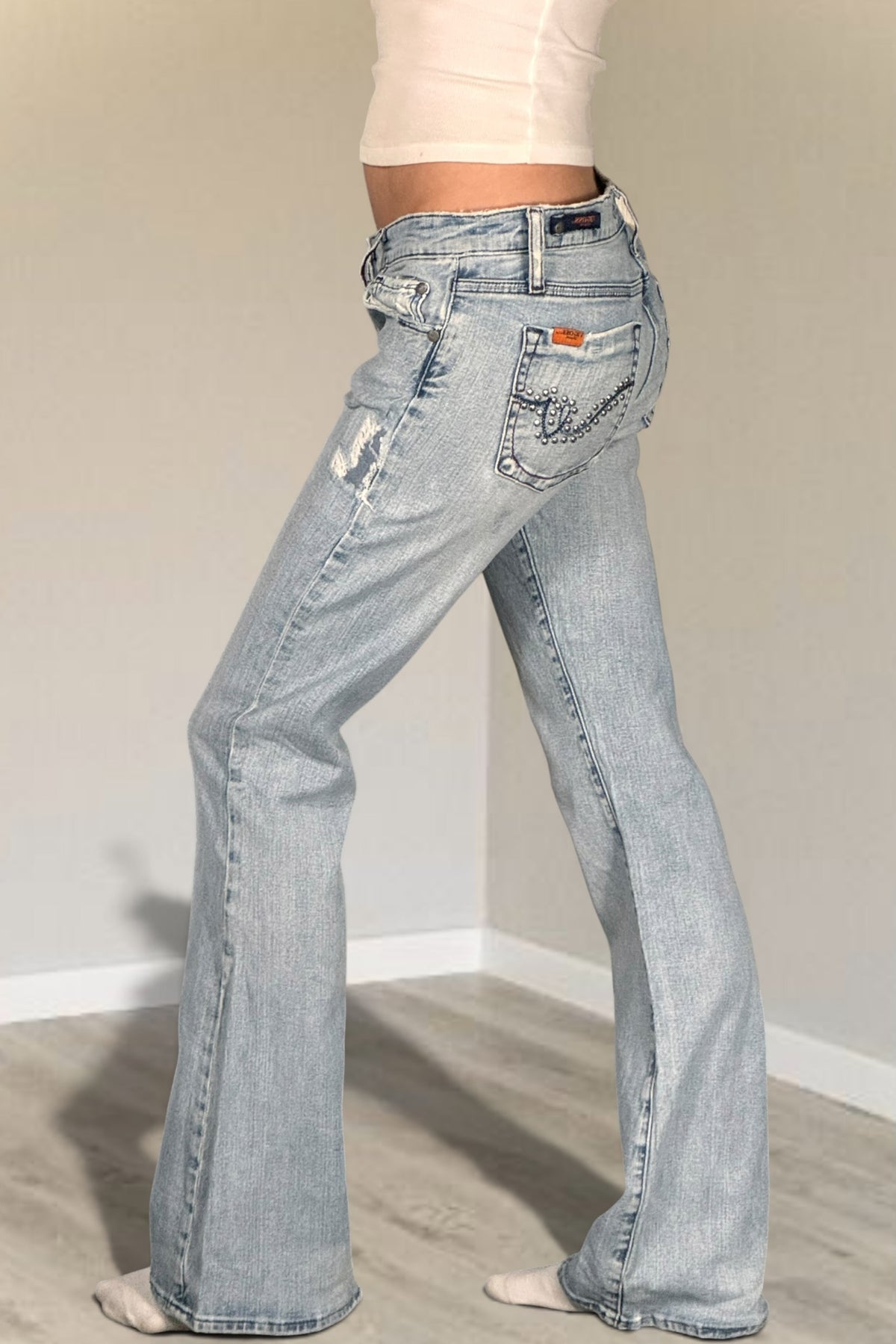 Lågmidjade jeans stl: S