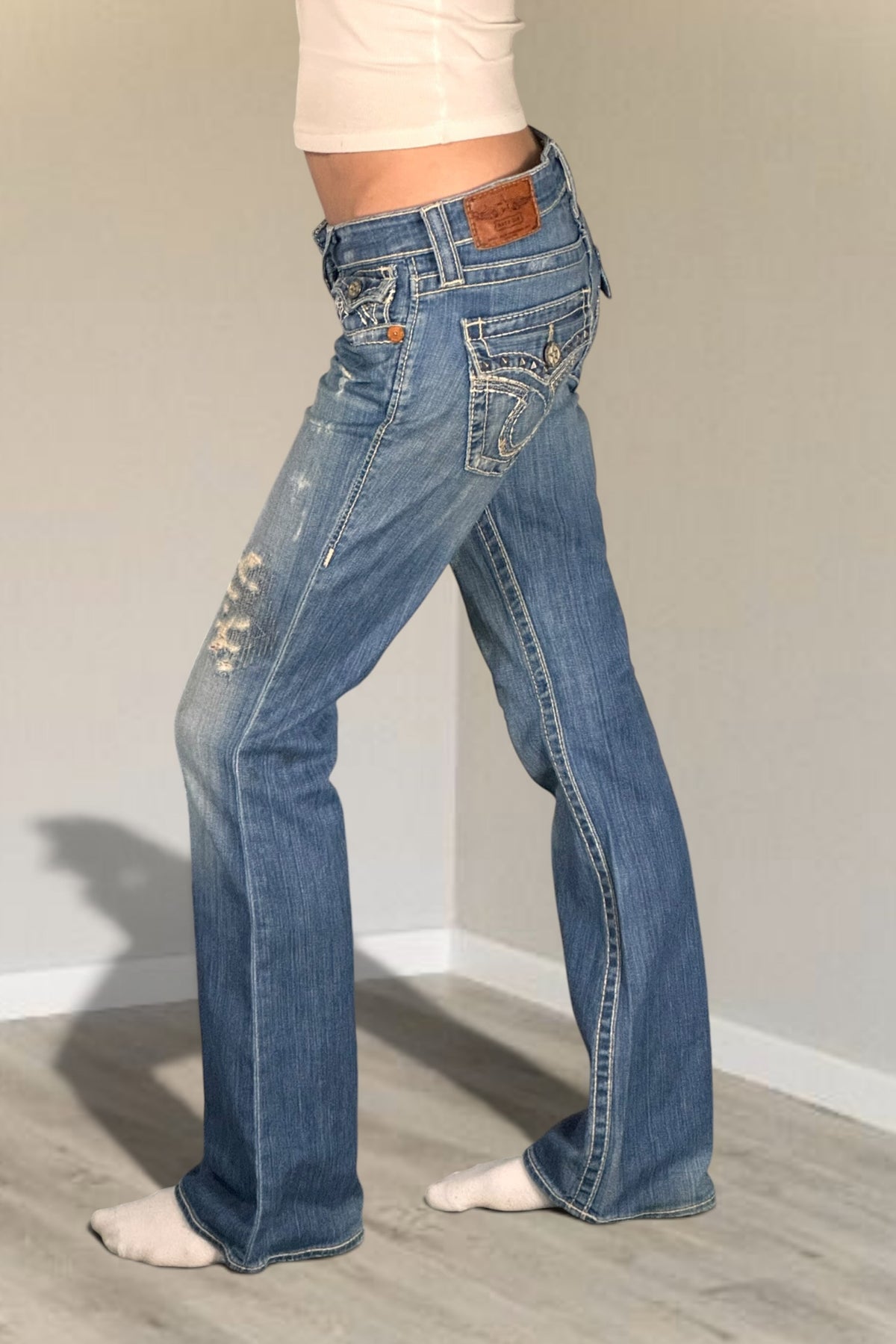 Lågmidjade jeans stl: S