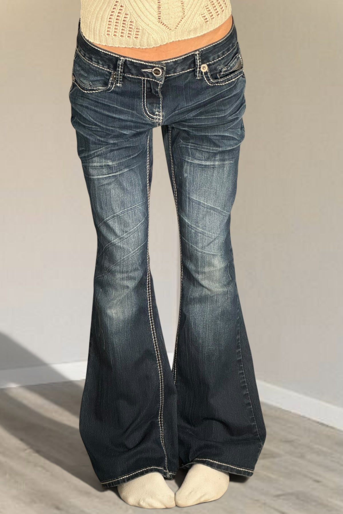 Lågmidjade jeans stl: M