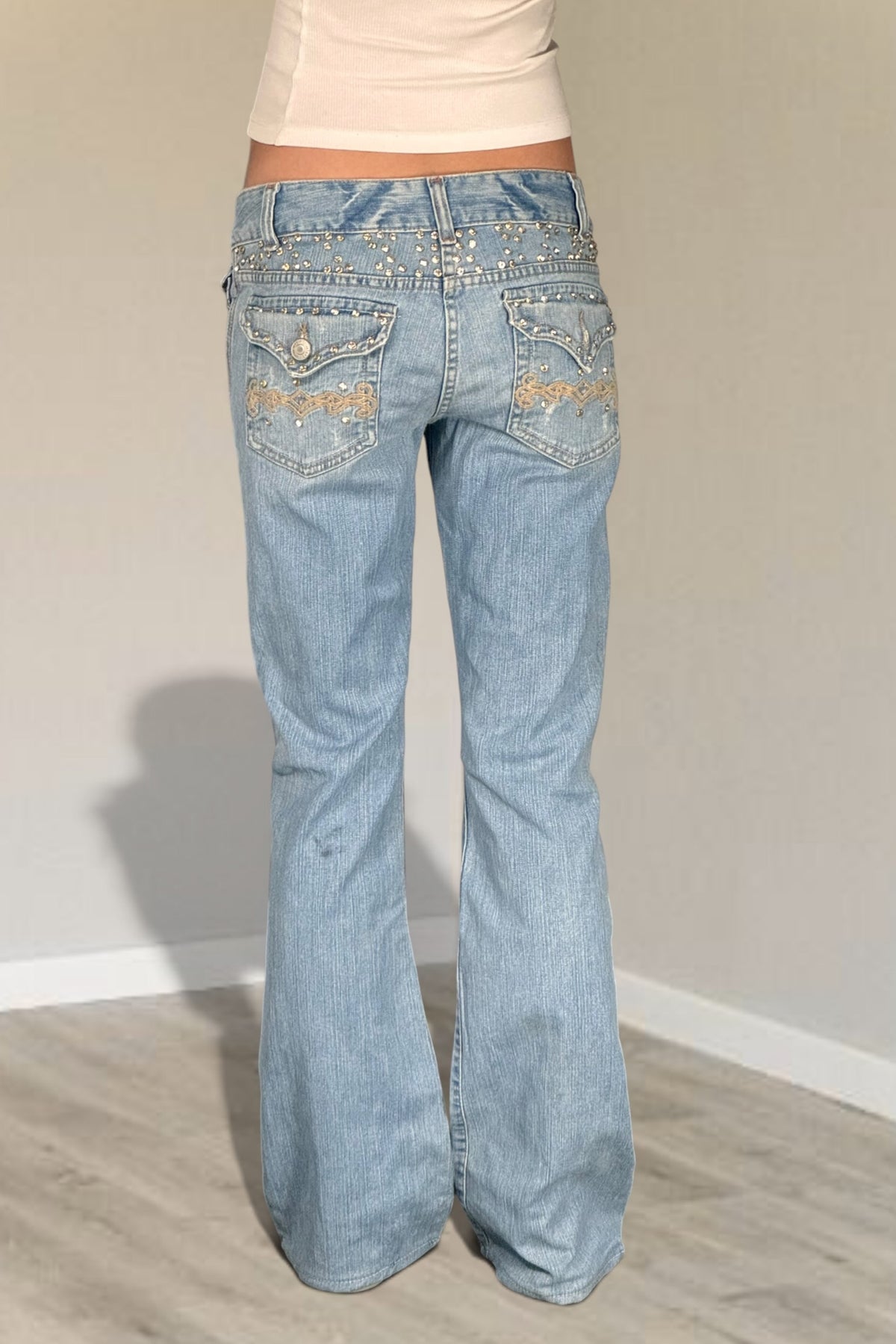 Lågmidjade jeans stl: S