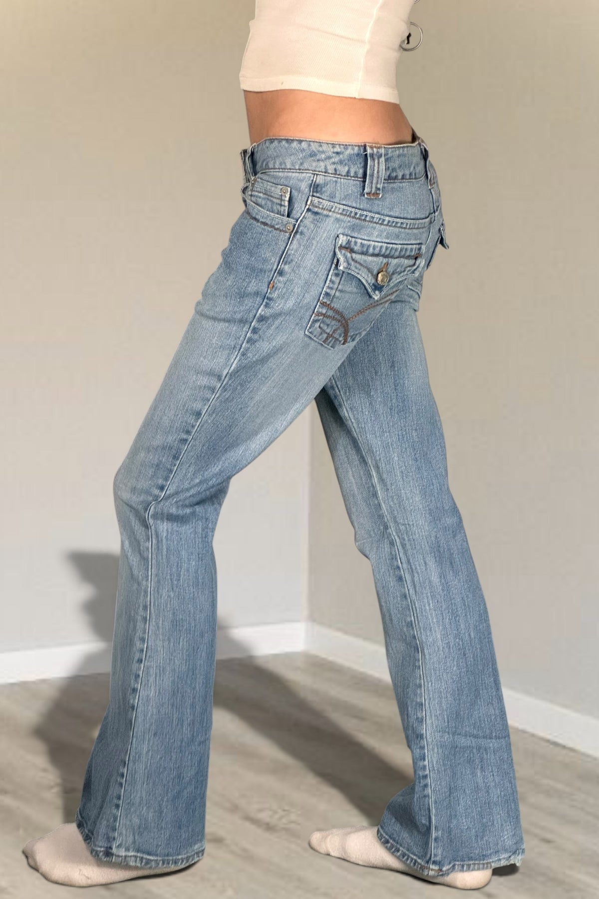 Lågmidjade jeans stl: S