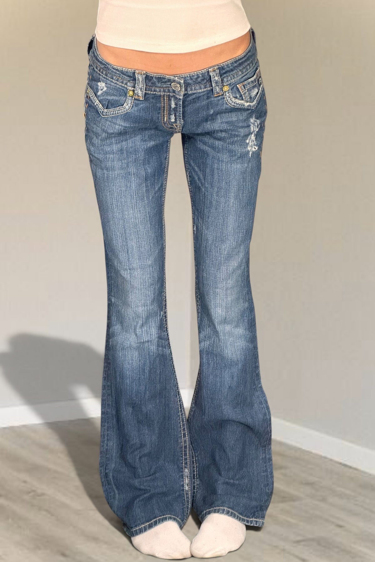 Lågmidjade jeans stl: S
