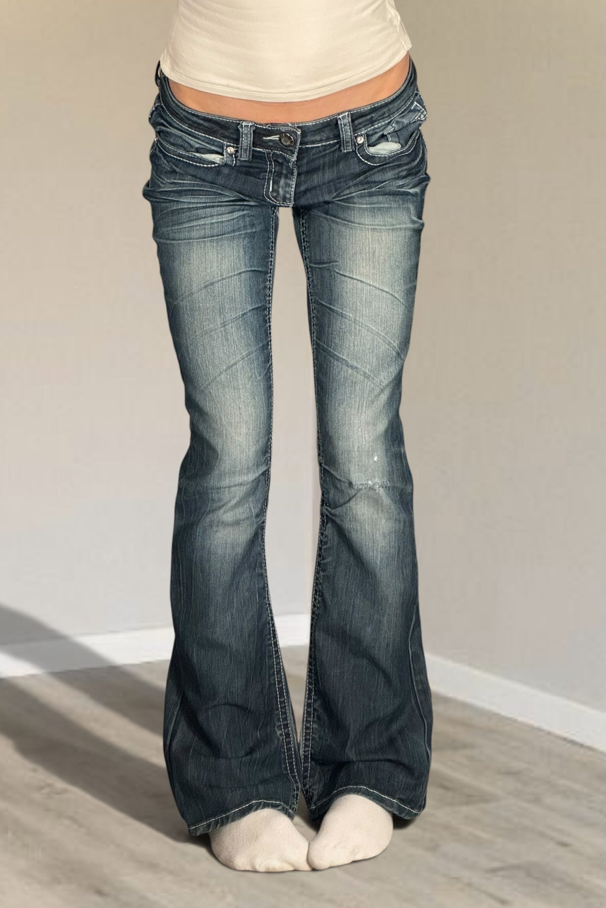 Lågmidjade jeans stl: S