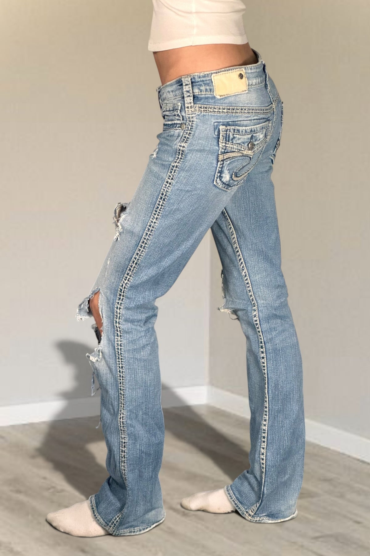 Lågmidjade jeans stl: XS/S