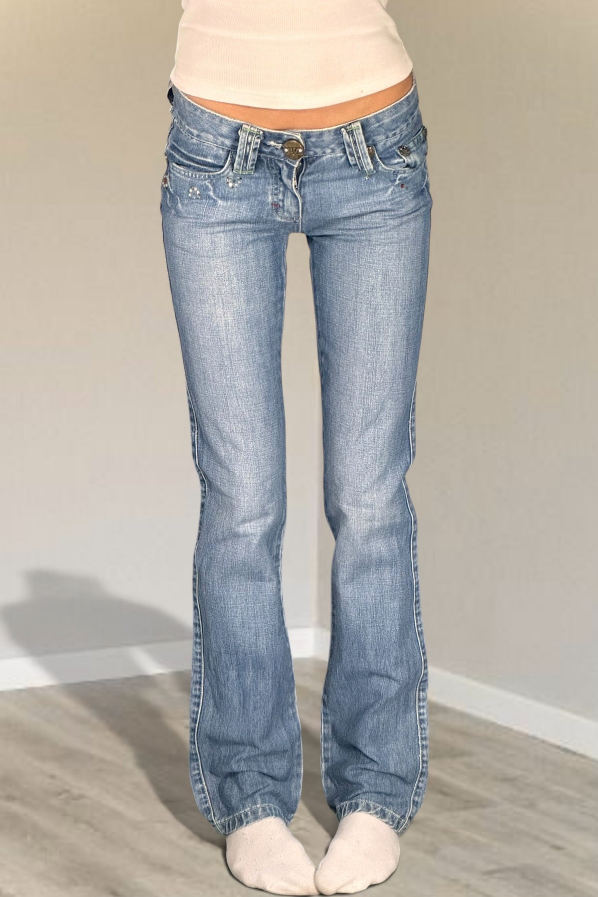 Lågmidjade jeans stl: XXXS