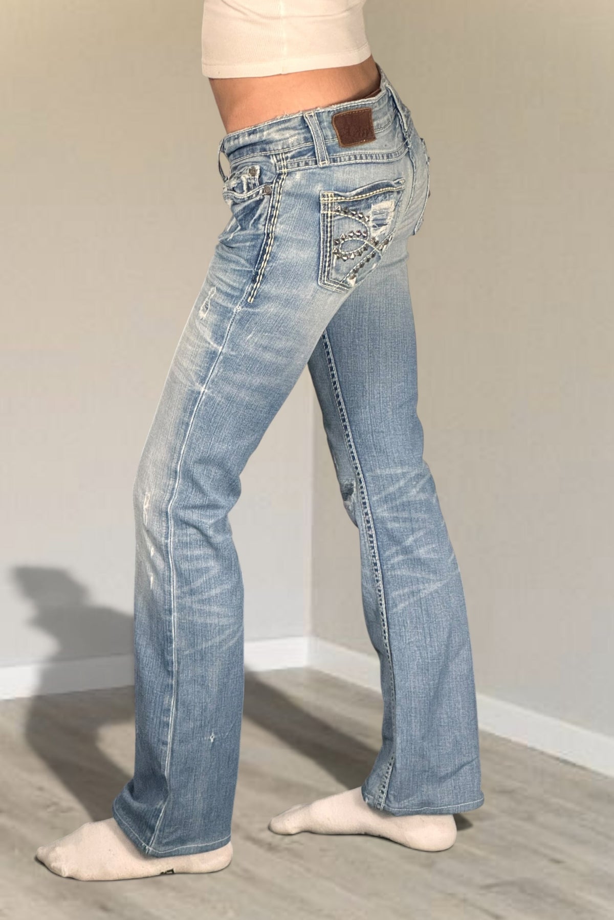 Lågmidjade jeans stl: XS