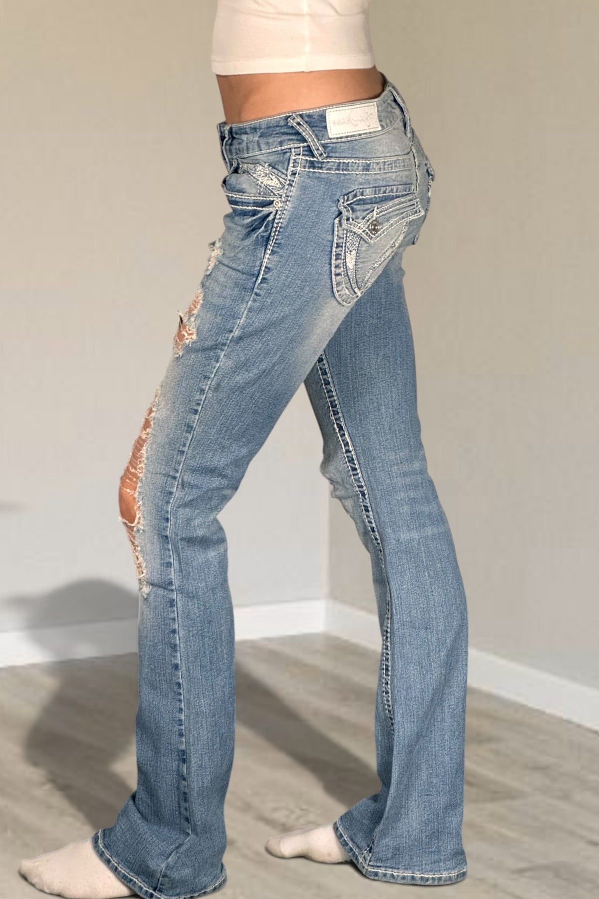 Lågmidjade jeans stl: XS/S