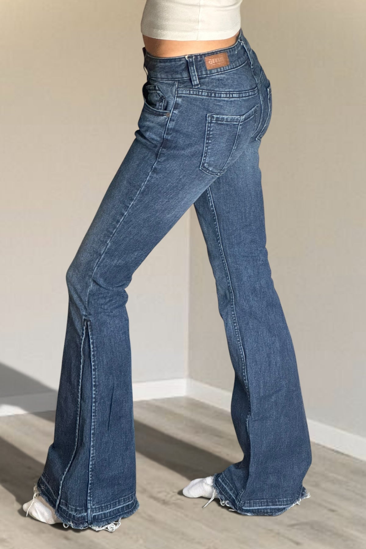 Utsvängda jeans stl: XXS
