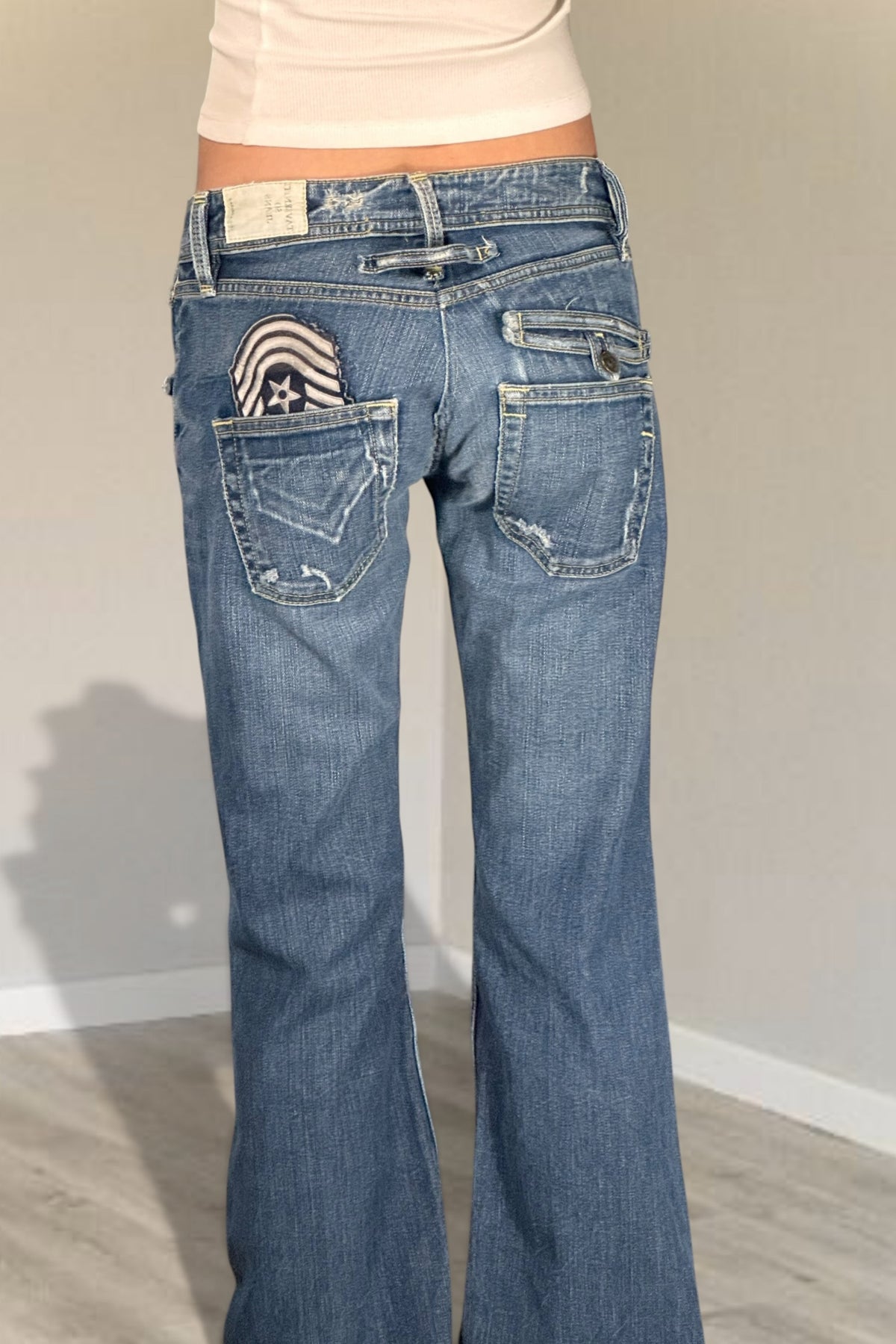 Lågmidjade jeans stl: S