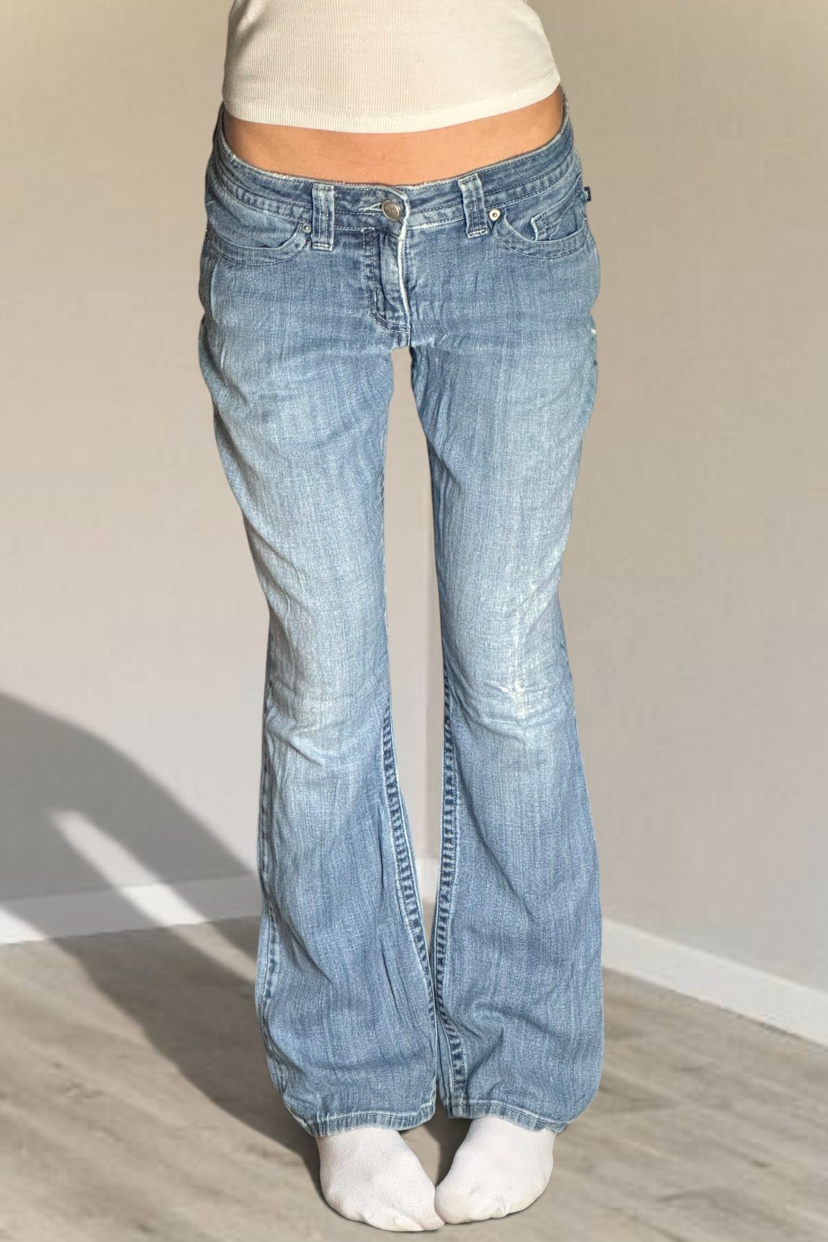Lågmidjade jeans stl: S