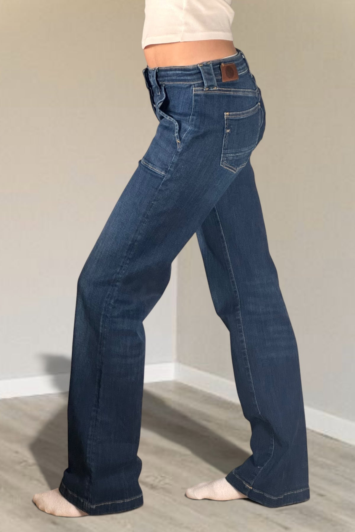 Utsvängda jeans stl: XS