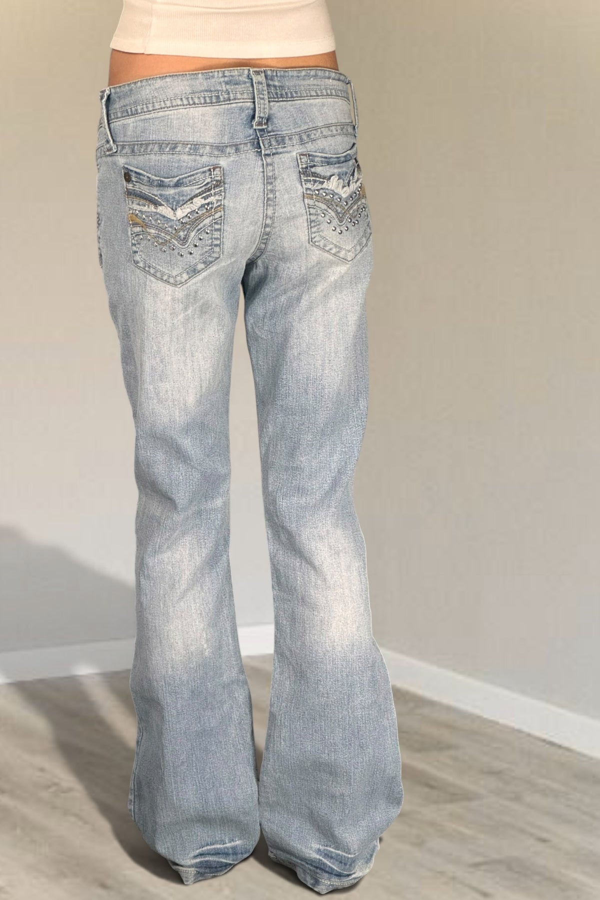Lågmidjade jeans stl: S/M
