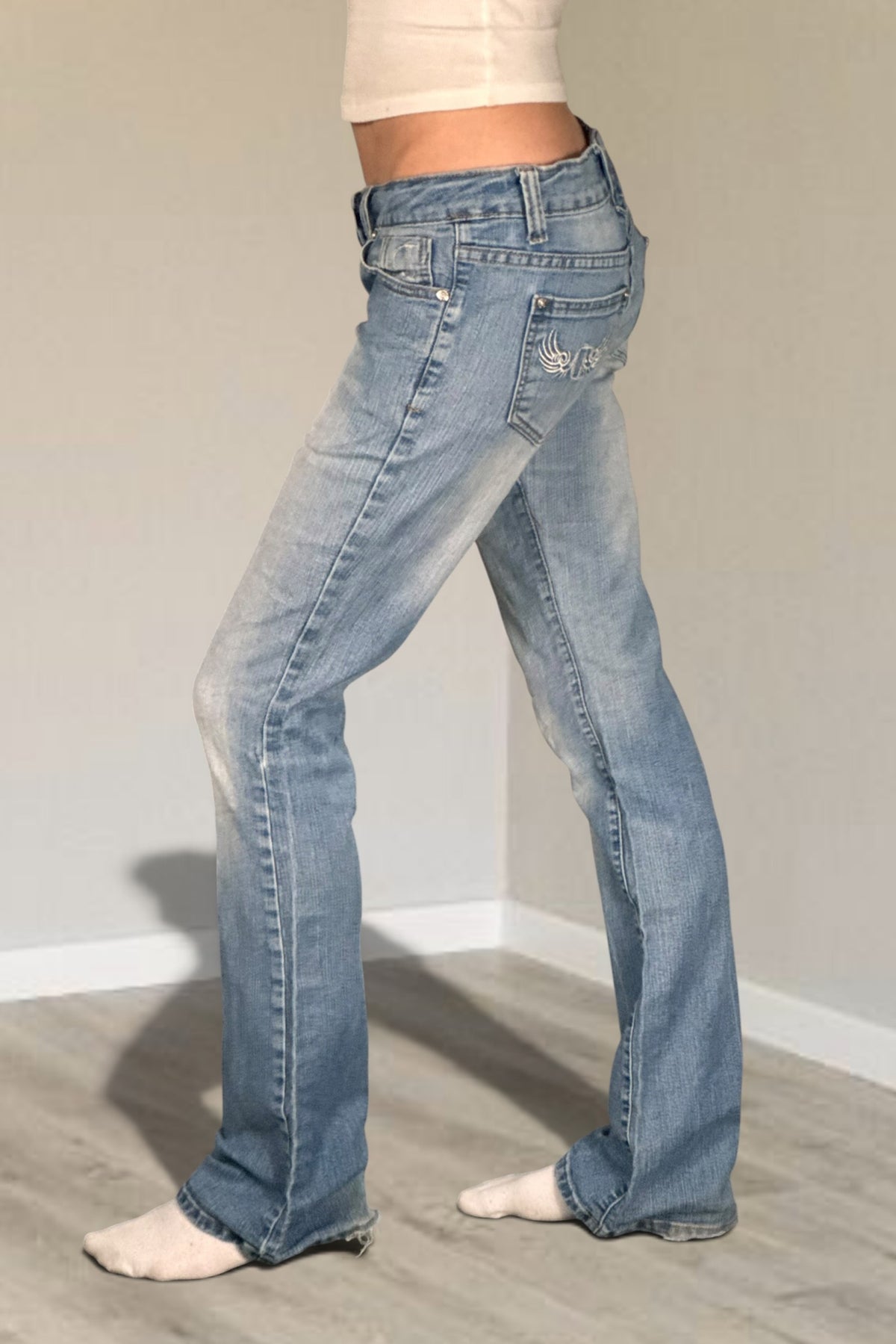Lågmidjade jeans stl: S