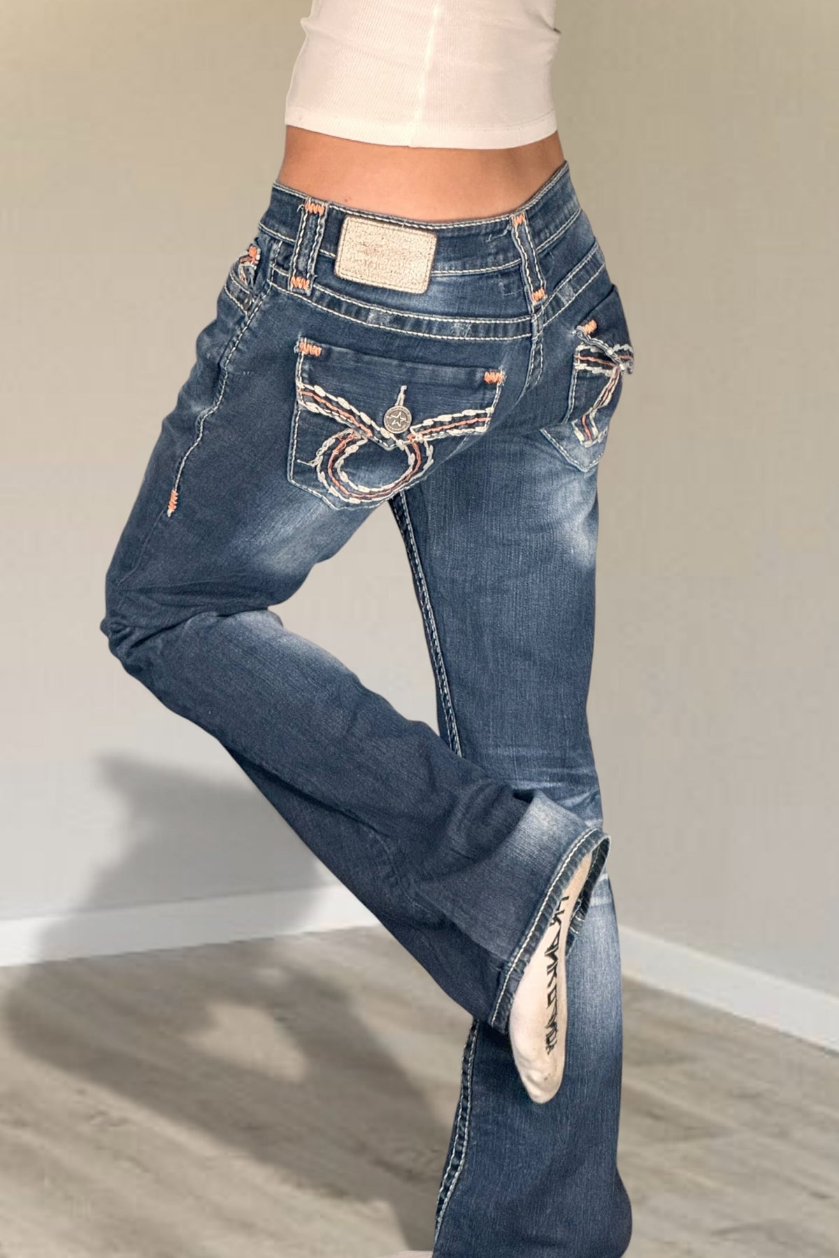 Lågmidjade jeans stl: S