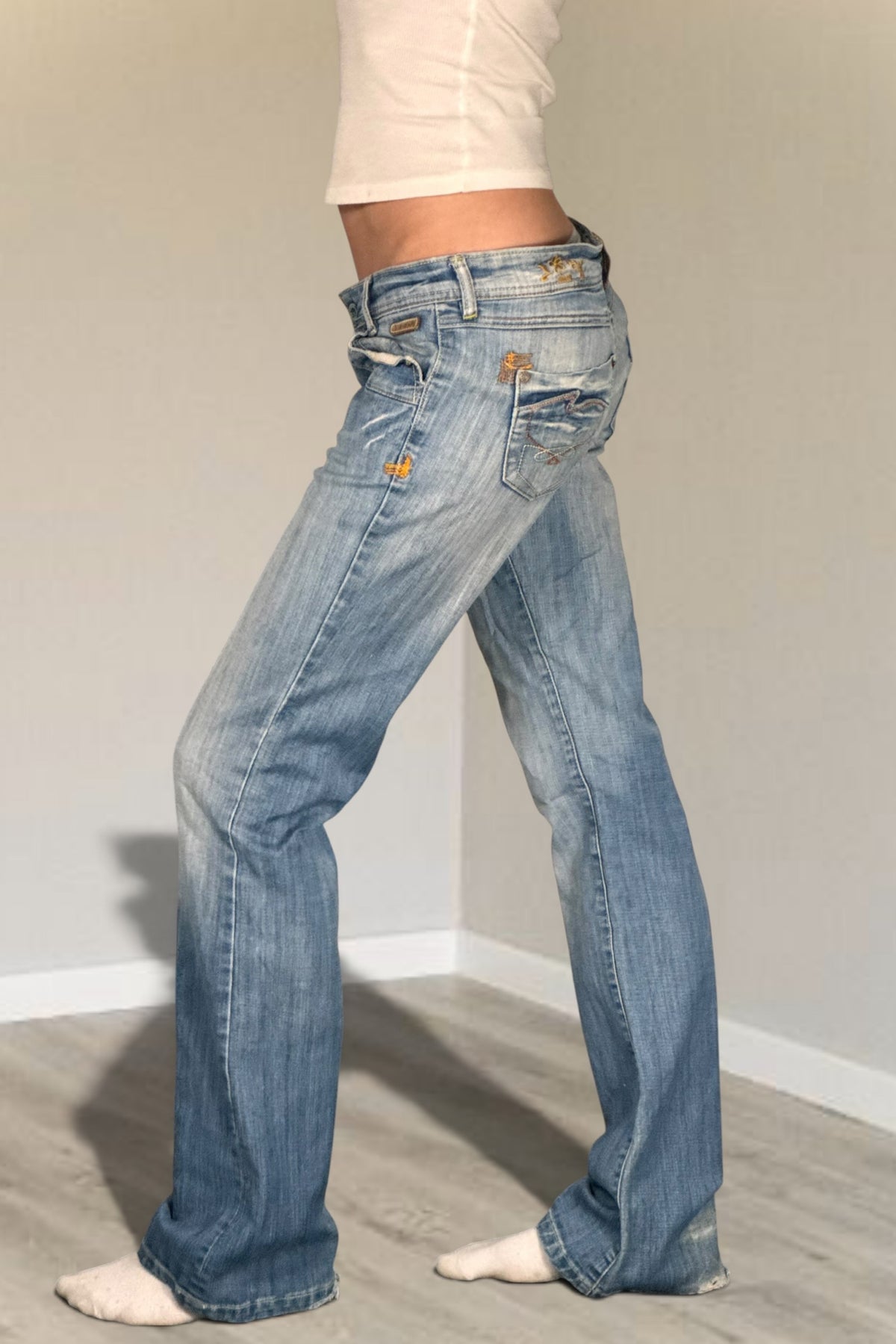 Lågmidjade jeans stl: S/M
