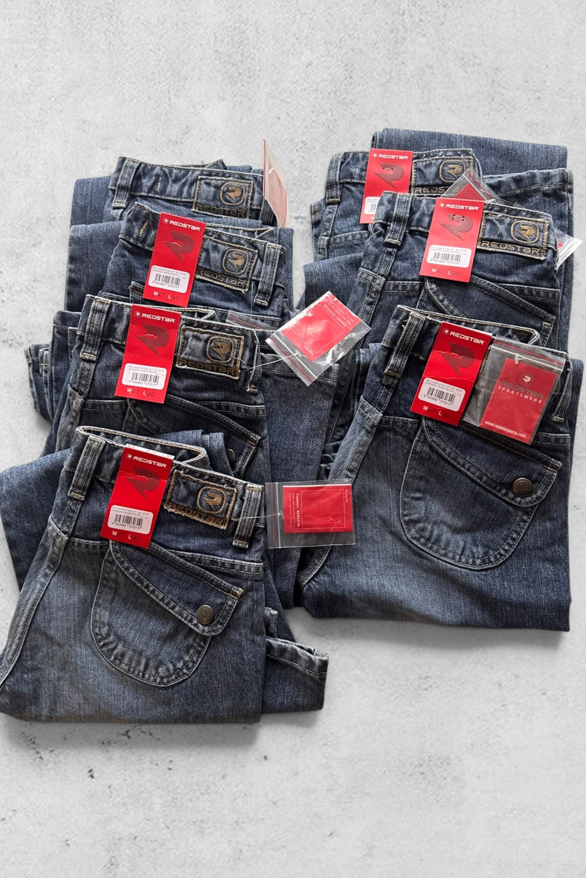 Bundle 7 pairs of jeans size: W27/L30