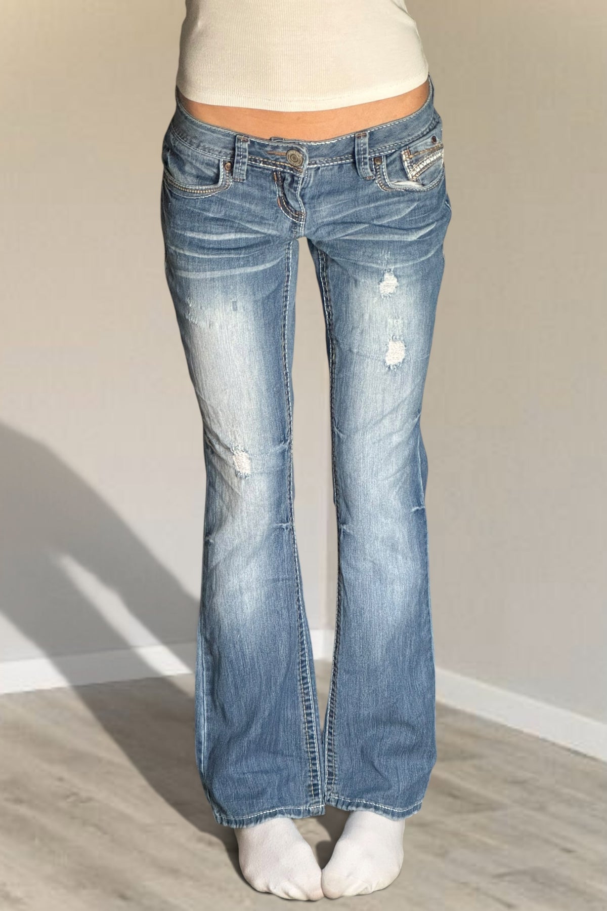 Lågmidjade jeans stl: XS