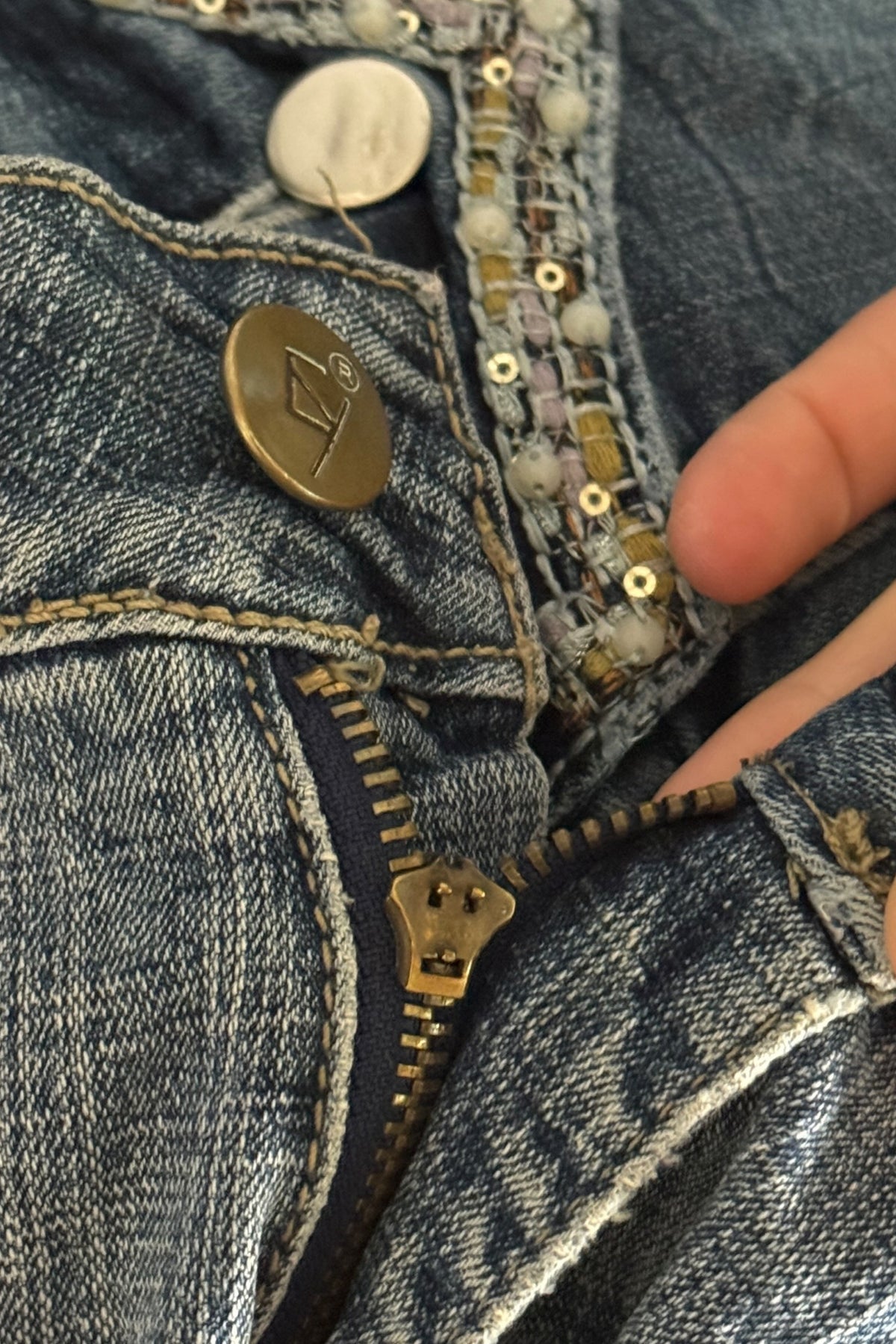Lågmidjade jeans stl: S