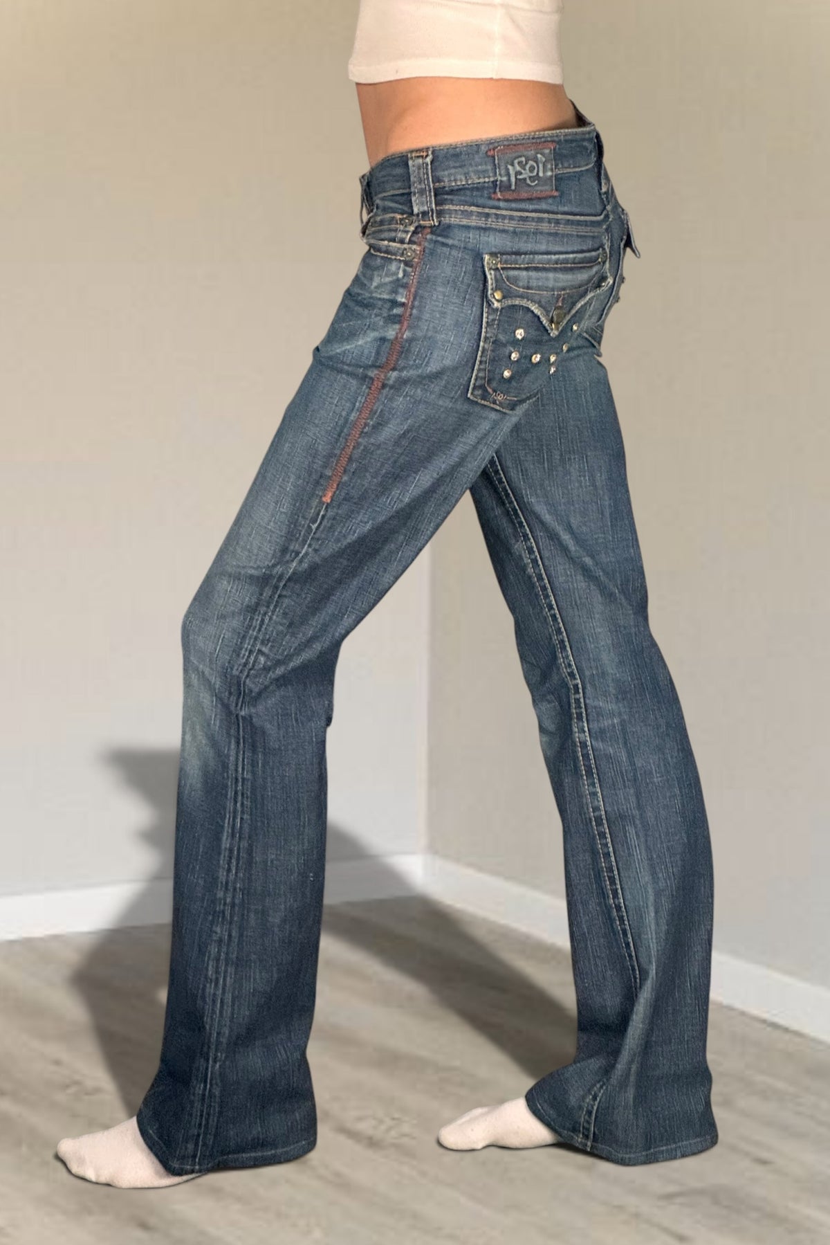 Lågmidjade jeans stl: S