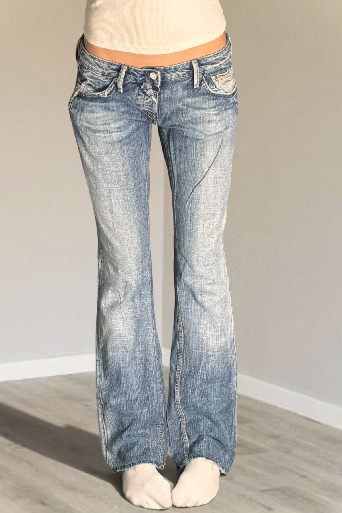Lågmidjade jeans stl: S/M