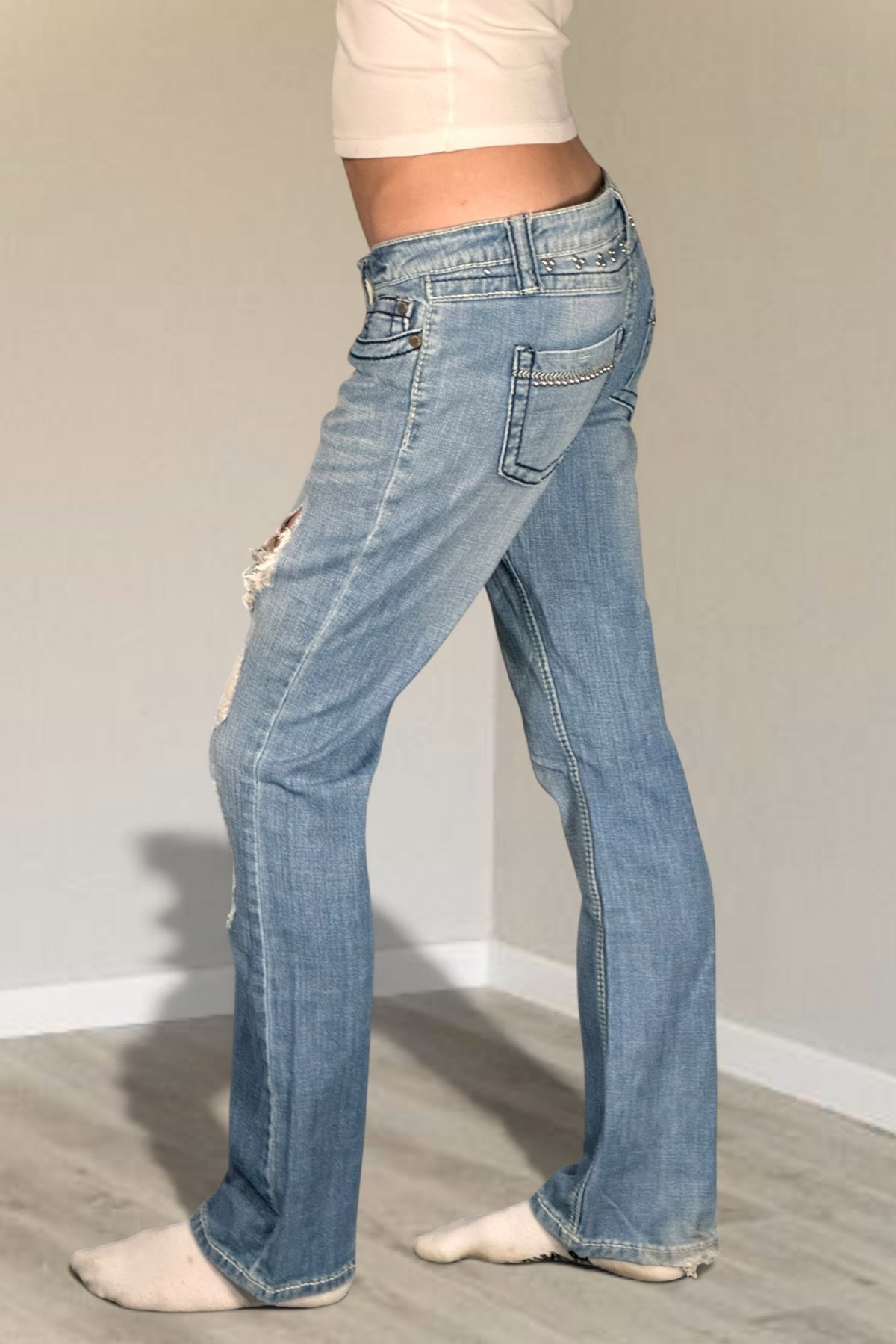Lågmidjade jeans stl: S