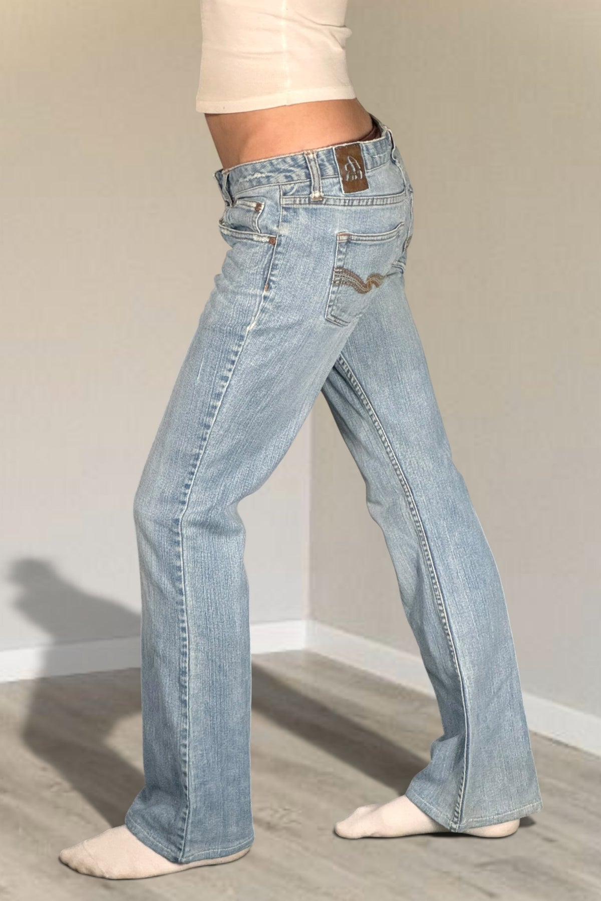 Lågmidjade jeans stl: S