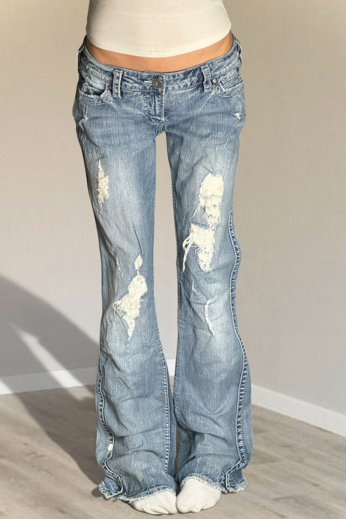 Lågmidjade jeans stl: M
