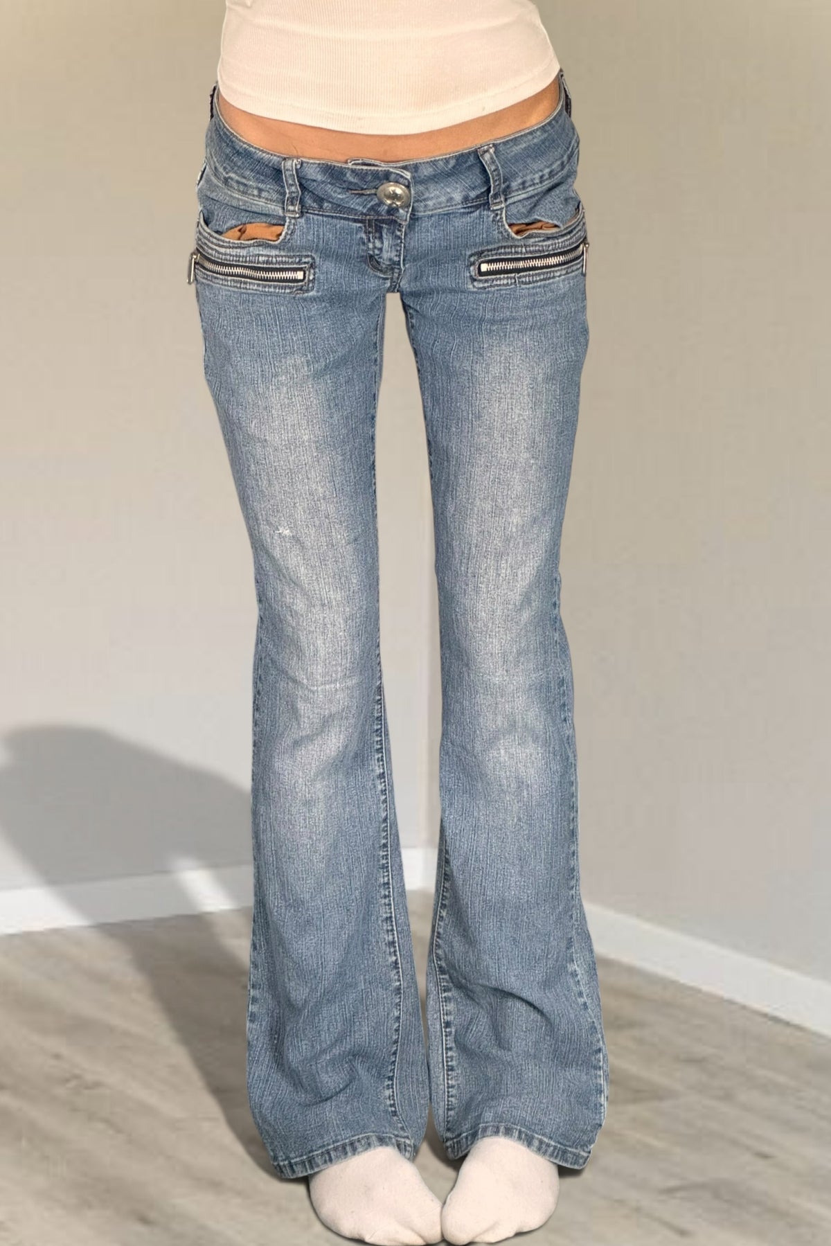 Lågmidjade jeans stl: S