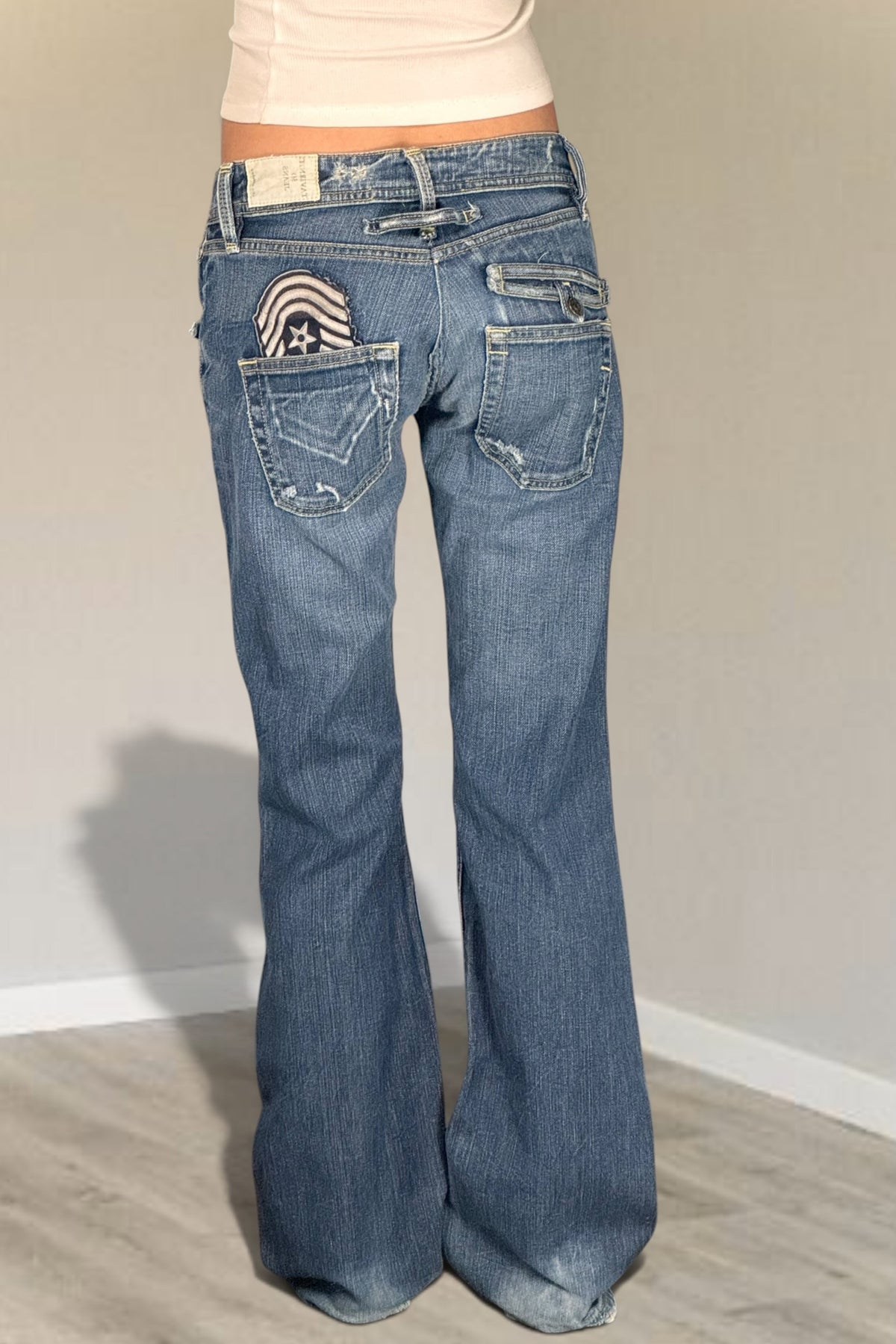Lågmidjade jeans stl: S