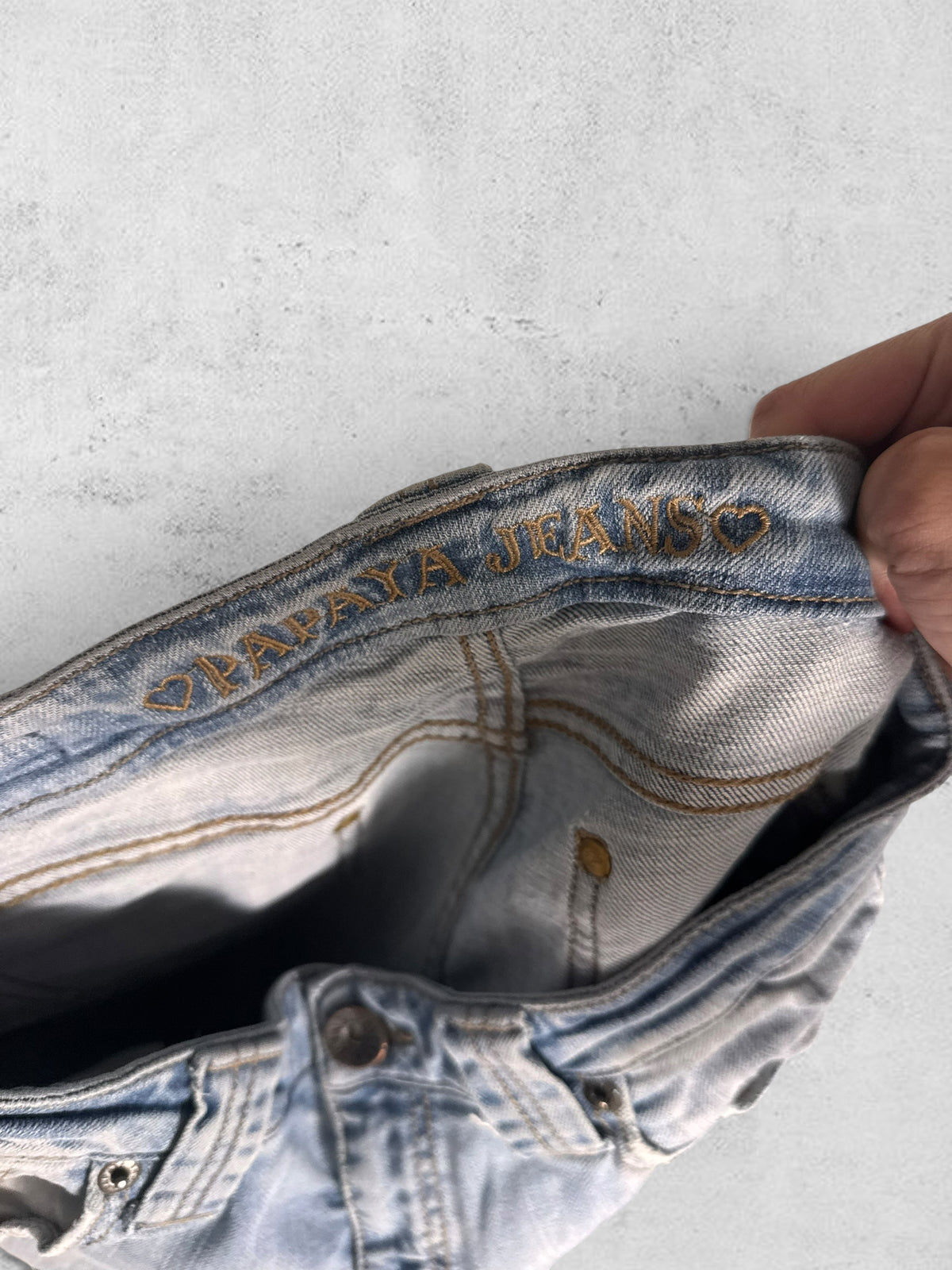 Low-rise jeans size: S