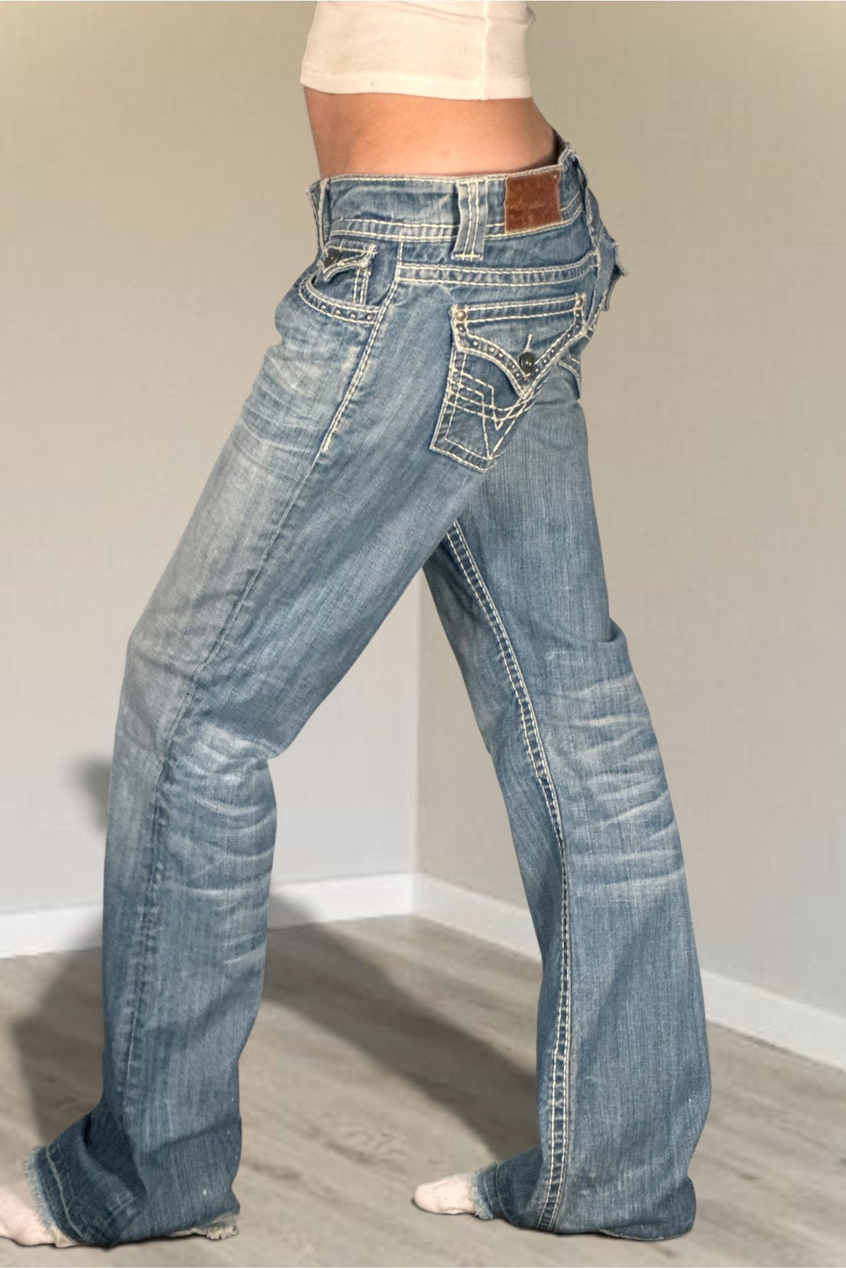 Lågmidjade jeans stl: S