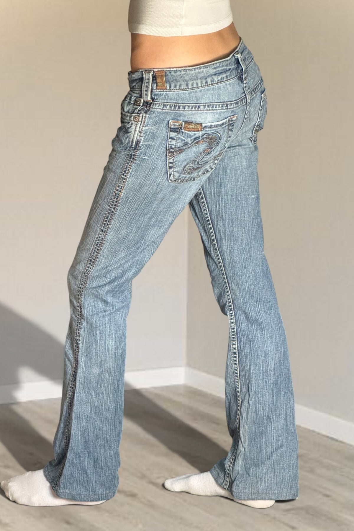 Lågmidjade jeans stl: S