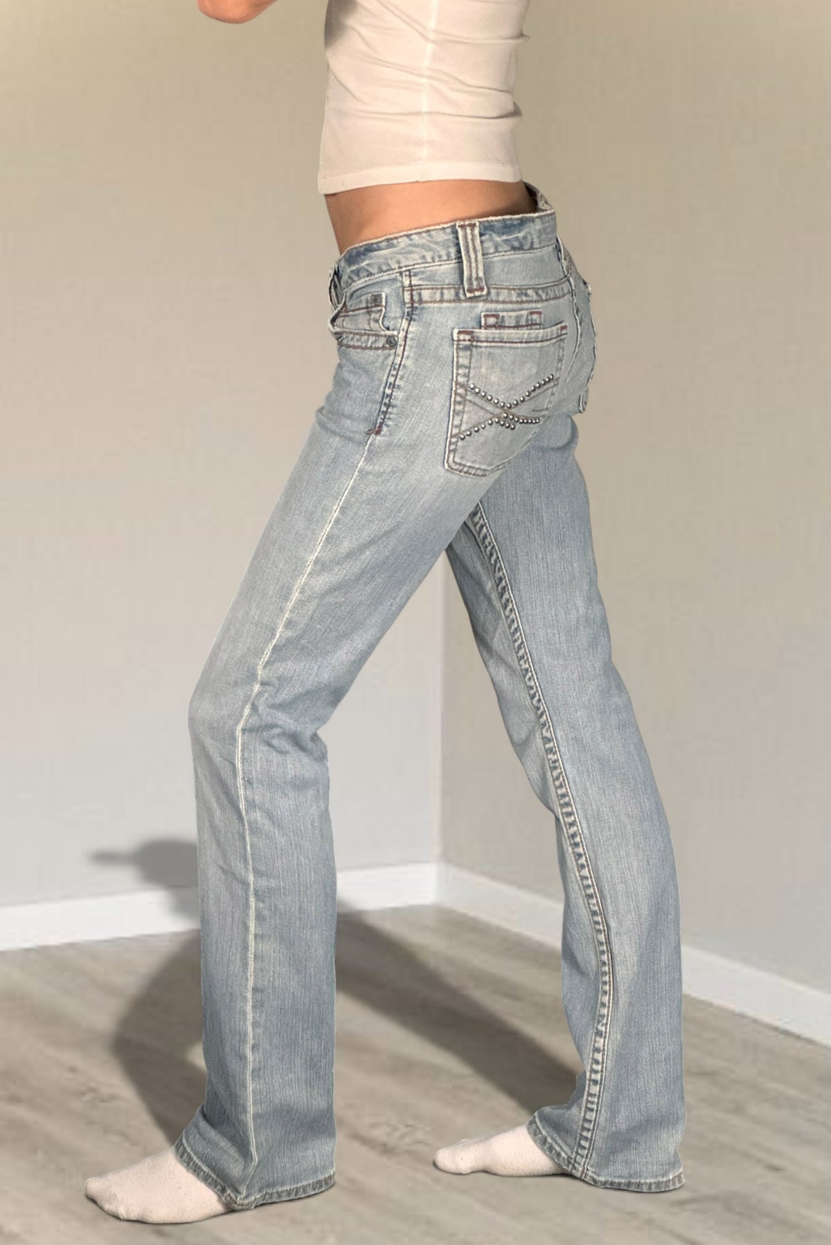 Lågmidjade jeans stl: S