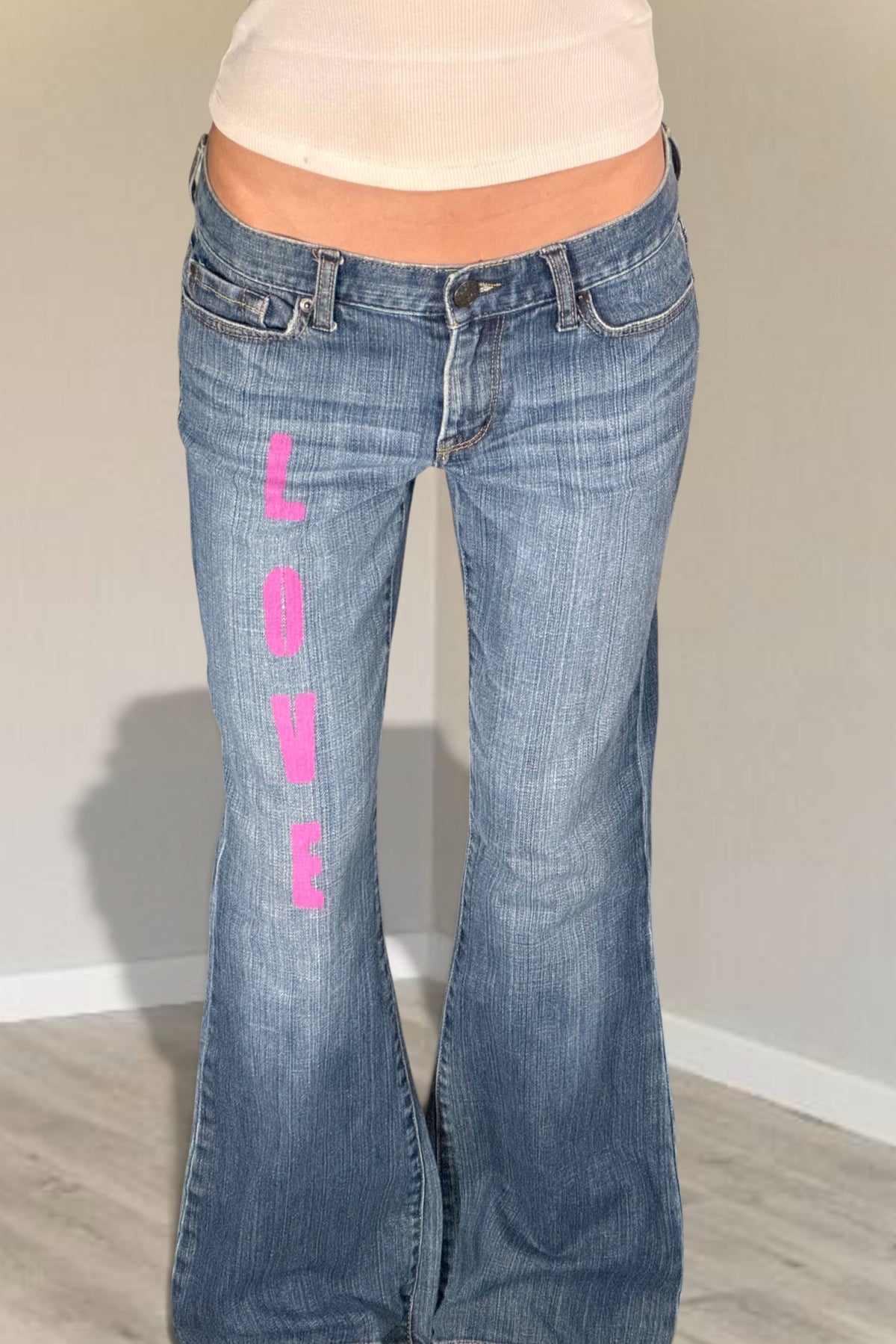 Lågmidjade jeans stl: S