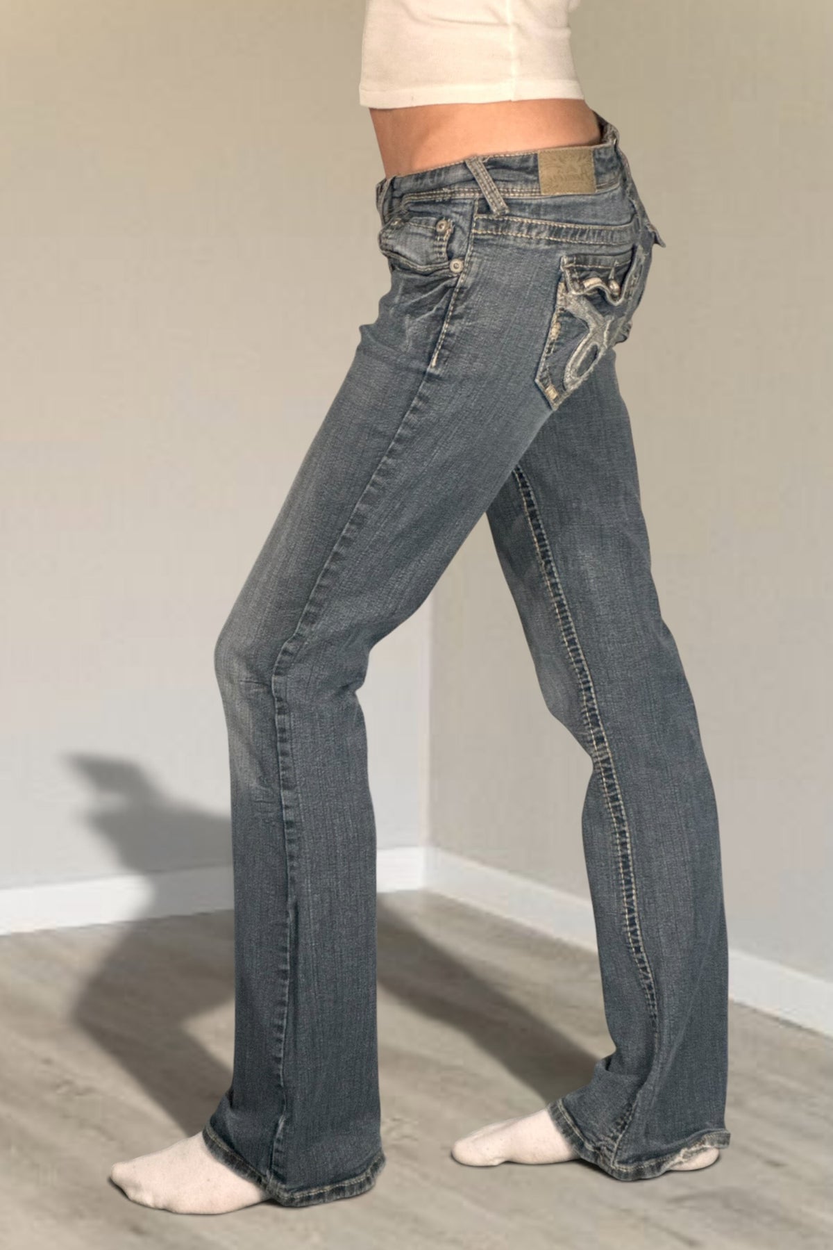 Lågmidjade jeans stl: S