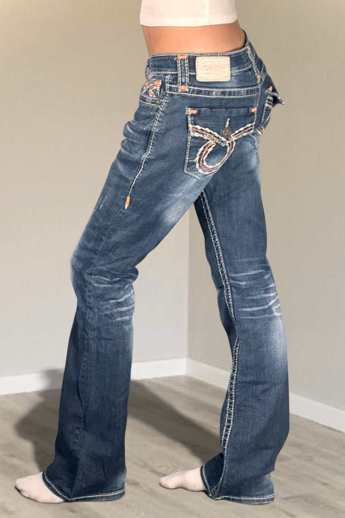 Lågmidjade jeans stl: S