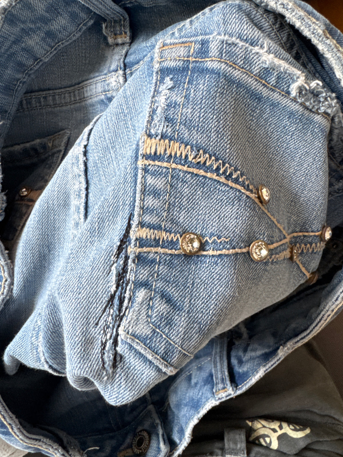 Low-rise jeans size: S/M