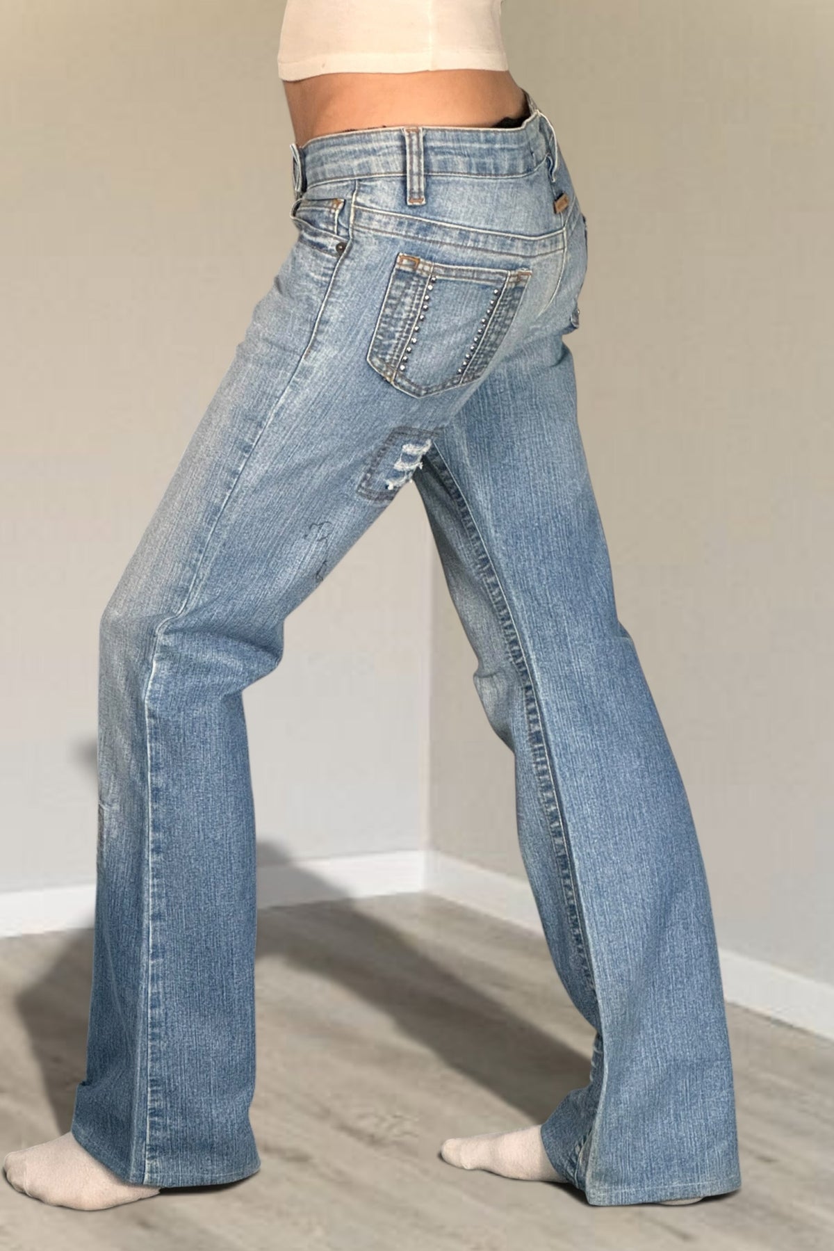 Lågmidjade jeans stl: S