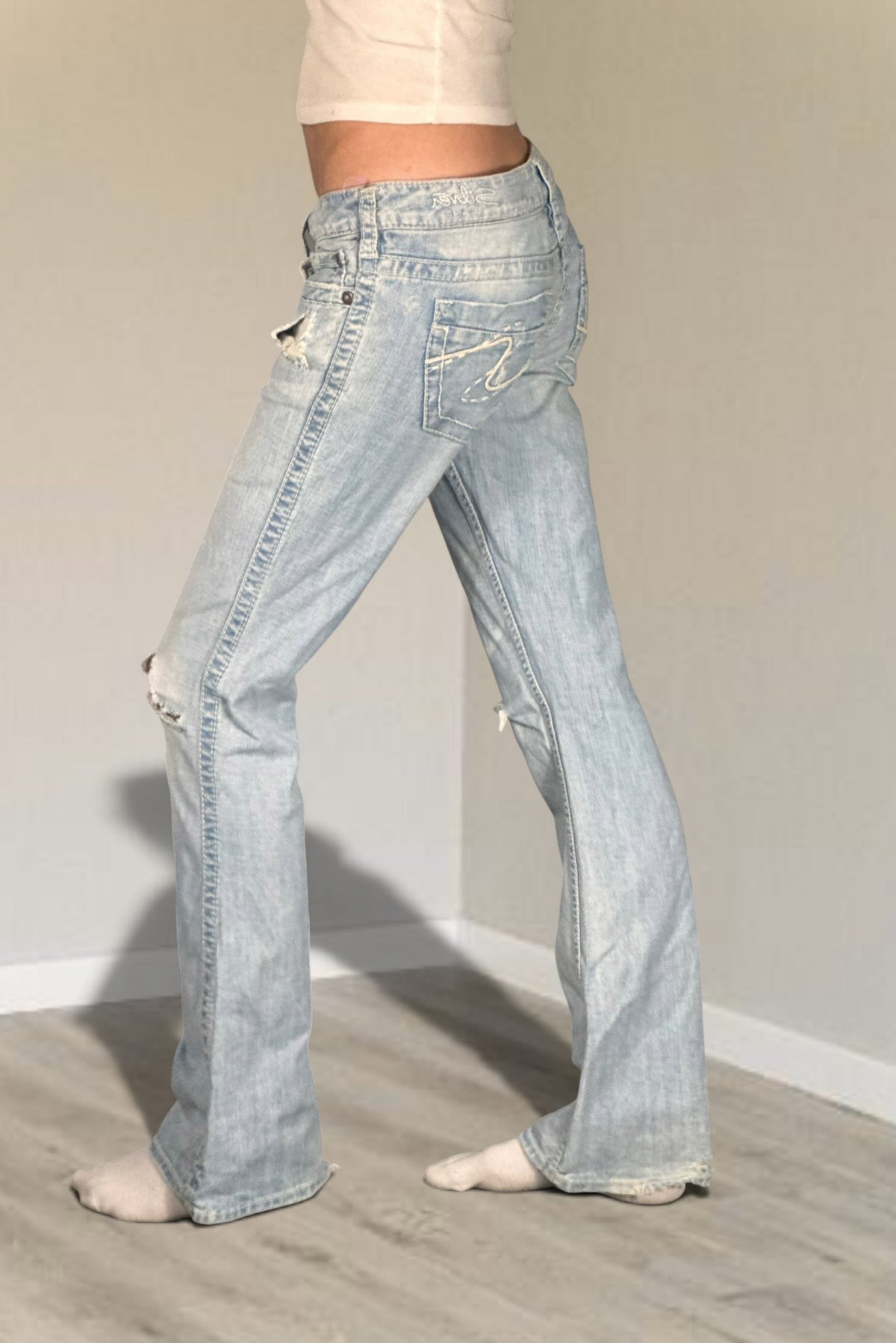 Lågmidjade jeans stl: S