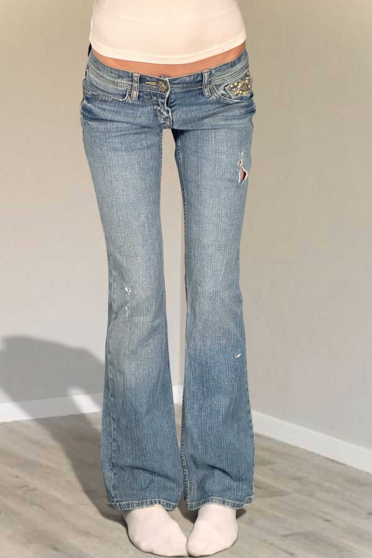 Lågmidjade jeans stl: XS