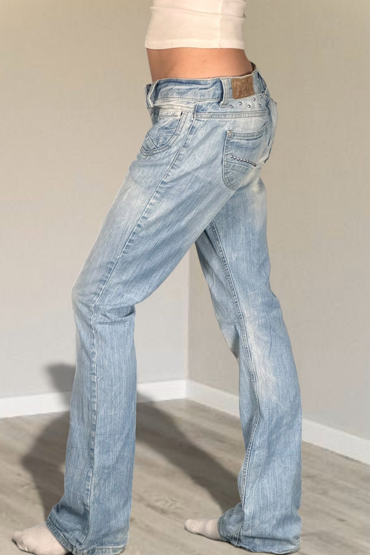 Lågmidjade jeans stl: S