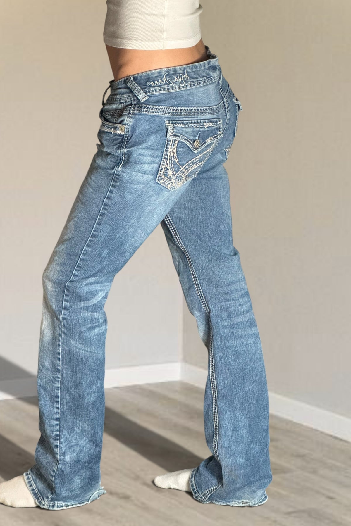 Lågmidjade jeans stl: S