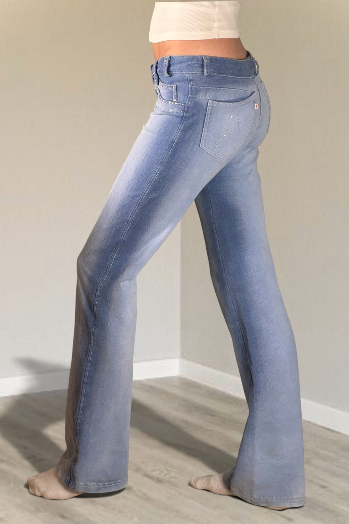 Low-waisted trousers, size XS