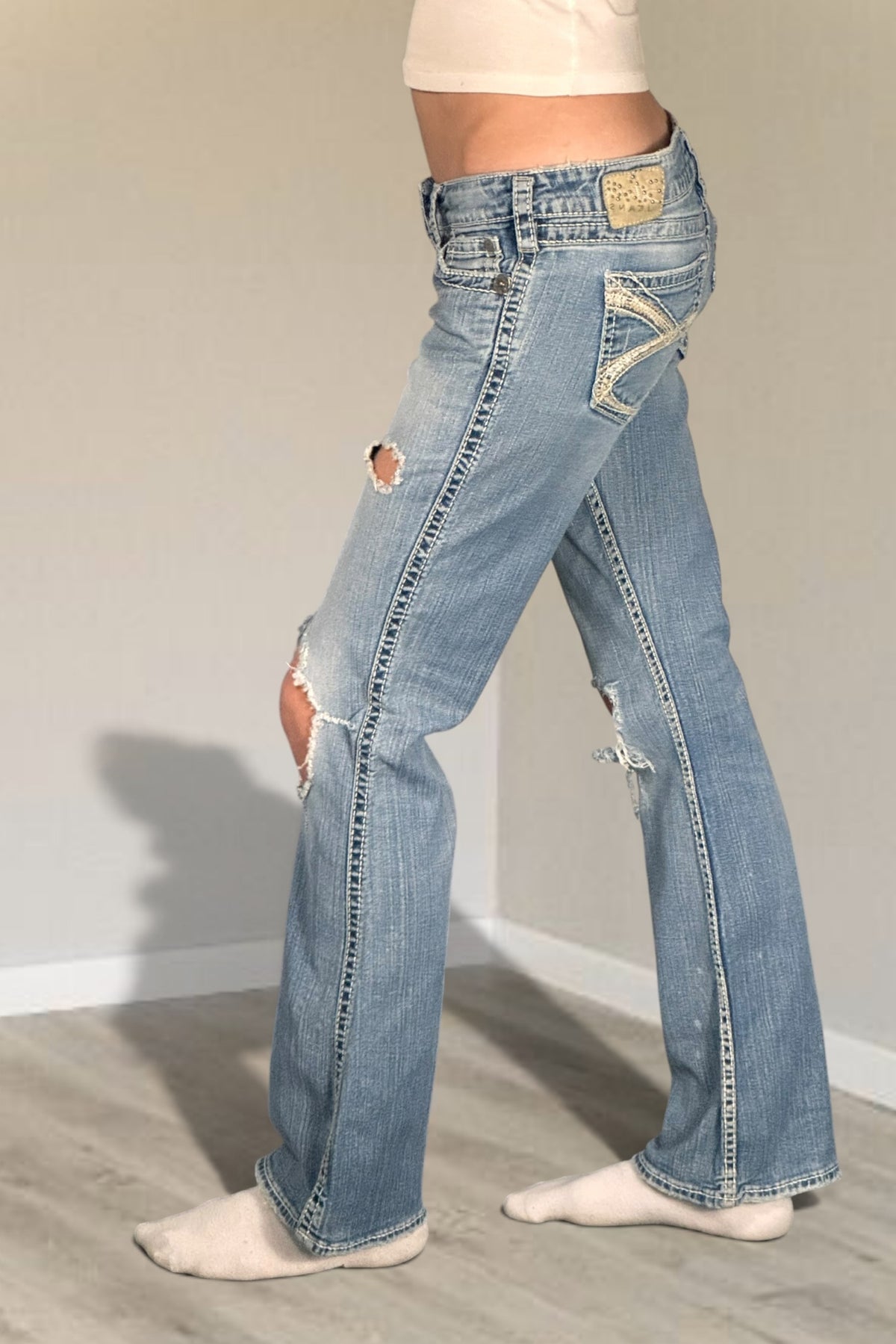 Lågmidjade jeans stl: XS