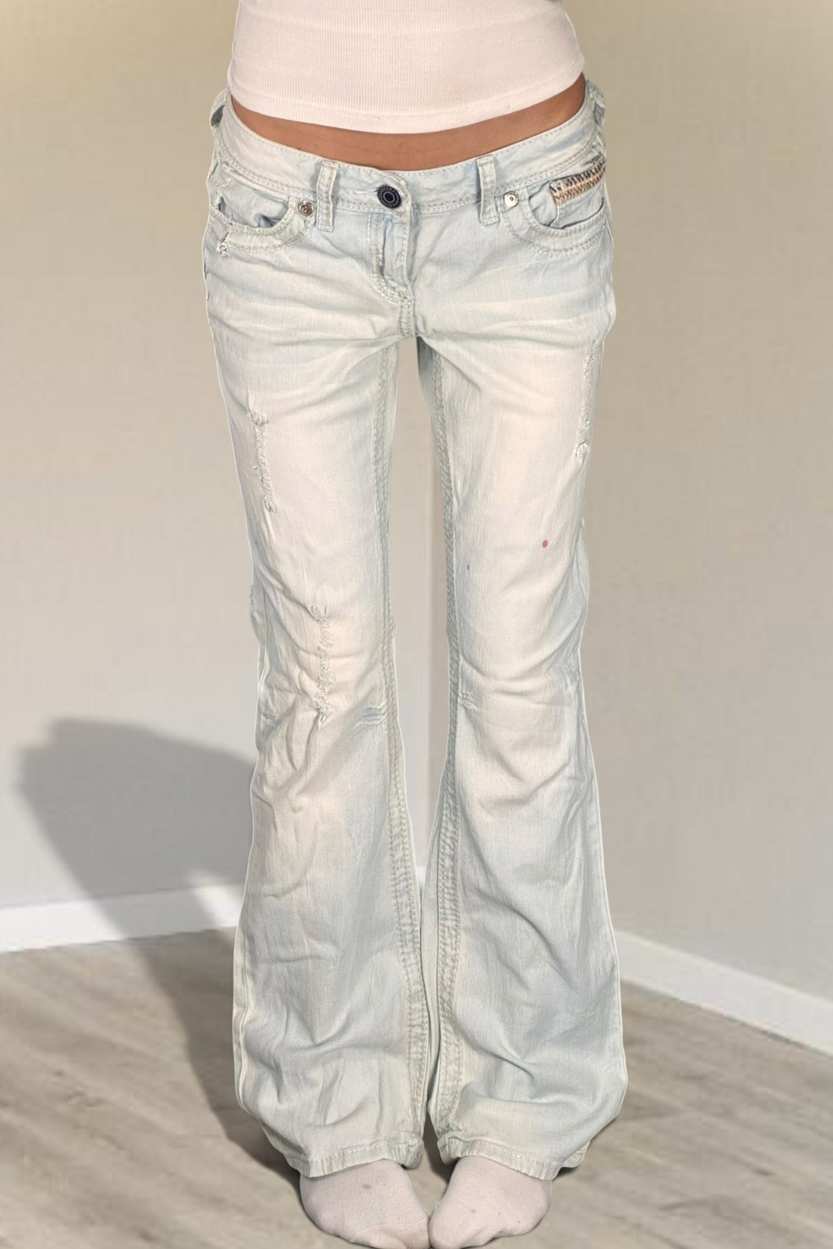 Lågmidjade jeans stl: S