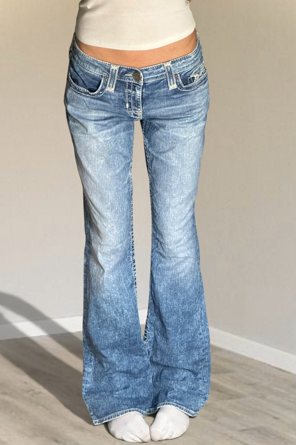 Lågmidjade jeans stl: M