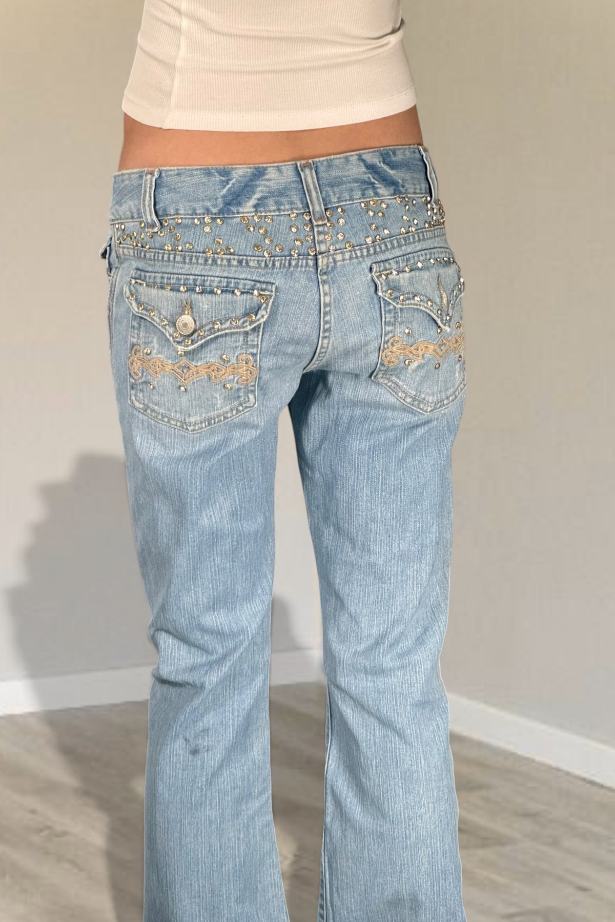 Lågmidjade jeans stl: S