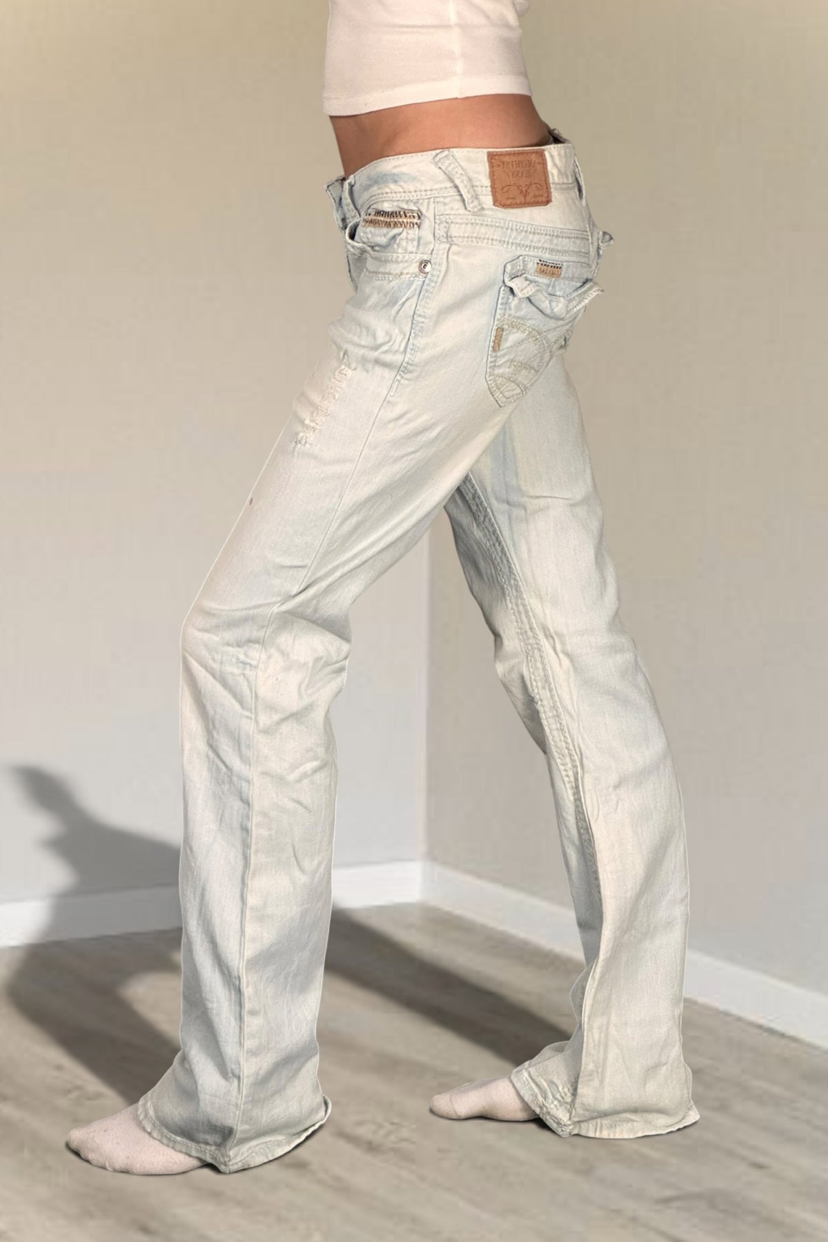 Lågmidjade jeans stl: S