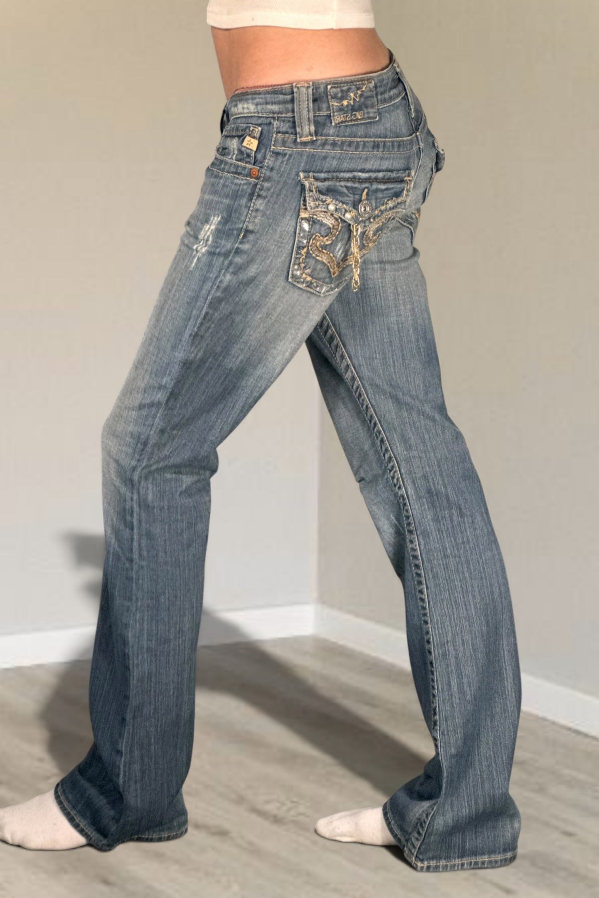 Lågmidjade jeans stl: S